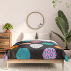 Colorful abstract art polka dot pattern Comforter Gallery Image 3