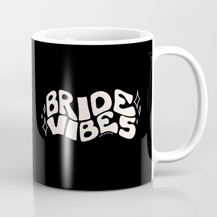 Bride Vibes in Cream Coffee Mug Gallery Image 1