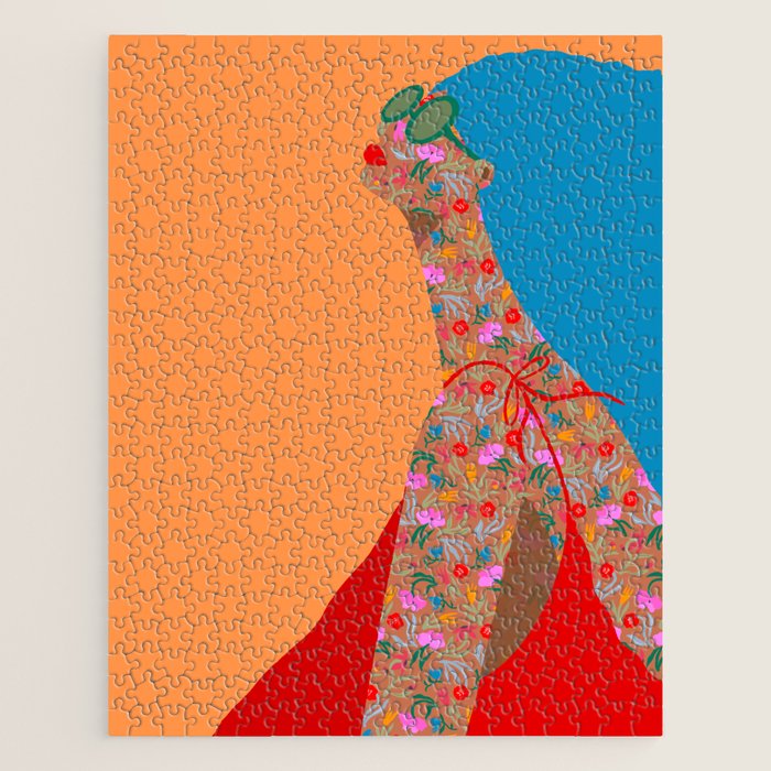 Portrait in Wild Botanica Jigsaw Puzzle Gallery Image 1