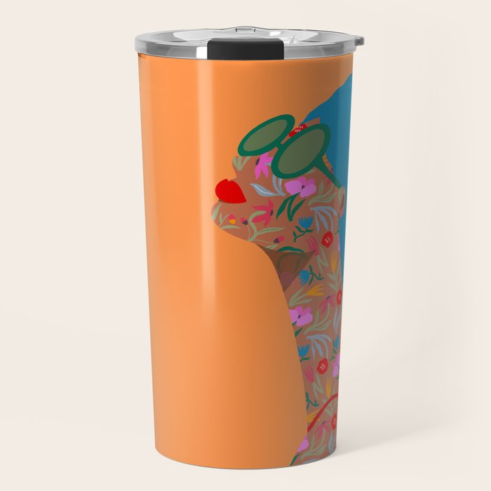 Portrait in Wild Botanica Travel Mug Gallery Image 1