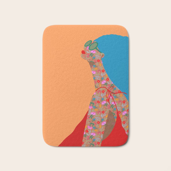 Portrait in Wild Botanica Bath Mat Gallery Image 1