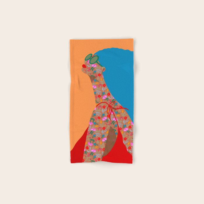 Portrait in Wild Botanica Bath Towel Gallery Image 1