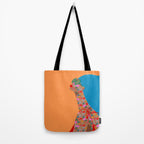 Portrait in Wild Botanica Tote Bag Gallery Image 2