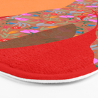 Portrait in Wild Botanica Bath Mat Gallery Image 3