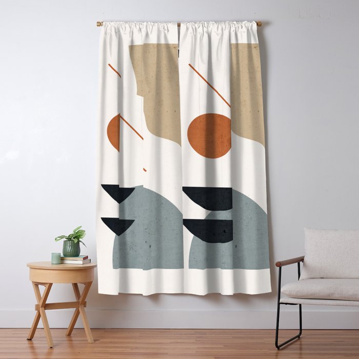 Abstract Minimal Shapes 29 Window Curtain Gallery Image 5