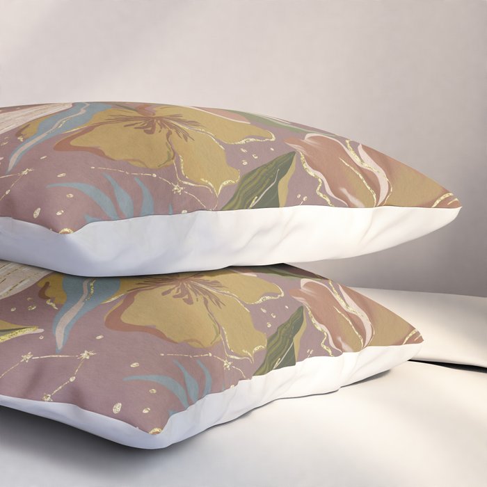 Celestial Iris Garden Pillow Sham Gallery Image 3