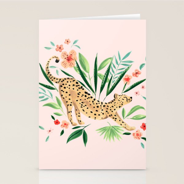 Cheetah Stationery Card Gallery Image 2