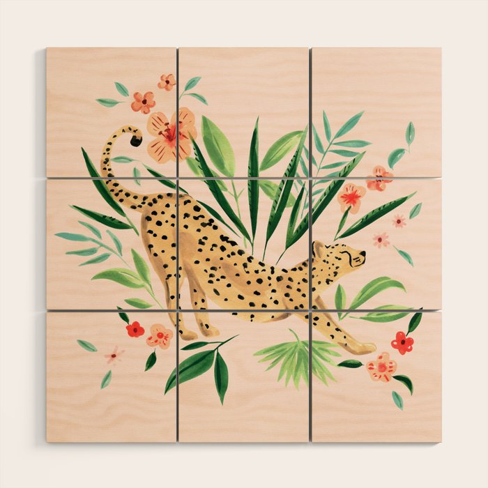 Cheetah Wood Wall Art Gallery Image 1