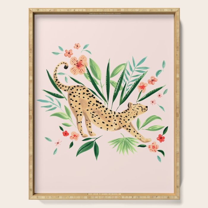 Cheetah Serving Tray Gallery Image 1