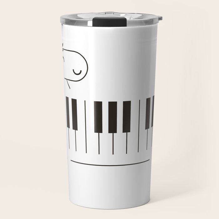 Life is like a piano Travel Mug Gallery Image 1