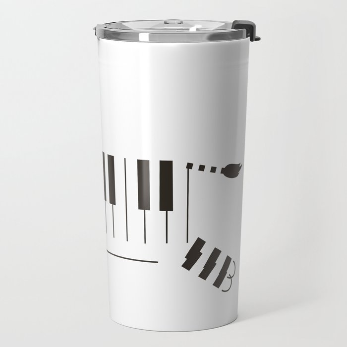 Life is like a piano Travel Mug Gallery Image 2