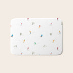 Mountain Skiers Pattern Bath Mat Gallery Image 1