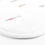 Mountain Skiers Pattern Bath Mat Gallery Image 3