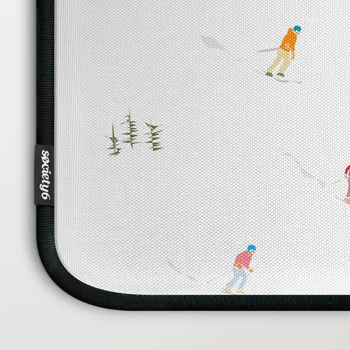 Mountain Skiers Pattern Laptop Sleeve Gallery Image 3