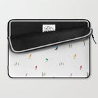 Mountain Skiers Pattern Laptop Sleeve Gallery Image 2