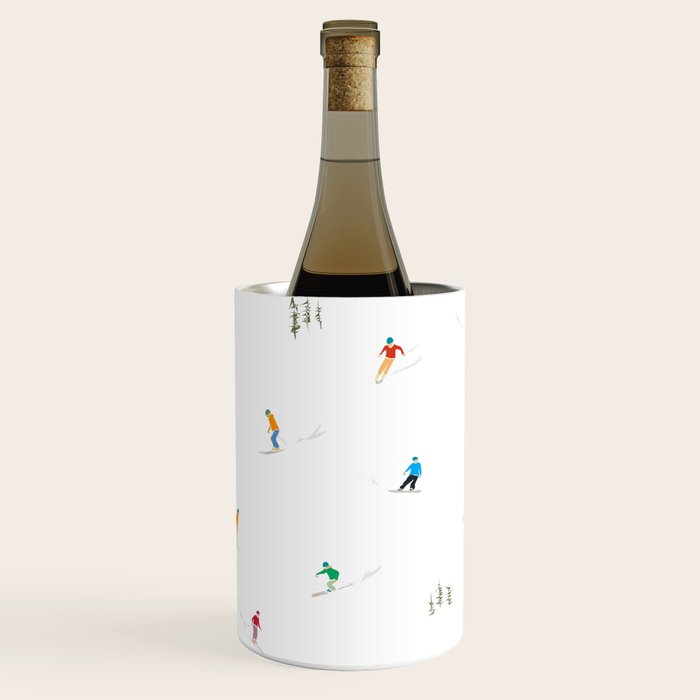 Mountain Skiers Pattern Wine Chiller Gallery Image 1