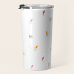Mountain Skiers Pattern Travel Mug Gallery Image 3