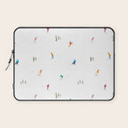 Mountain Skiers Pattern Laptop Sleeve Gallery Image 1