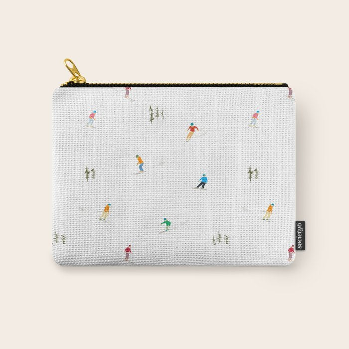 Mountain Skiers Pattern Carry All Pouch Gallery Image 1