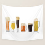 Beer Mugs Wall Tapestry Gallery Image 4