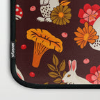 Bunnies and Shrooms Pattern Laptop Sleeve Gallery Image 3