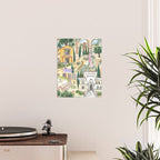 Tuscan villas watercolor Poster Gallery Image 2