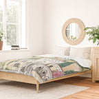 Tuscan villas watercolor Duvet Cover Gallery Image 2