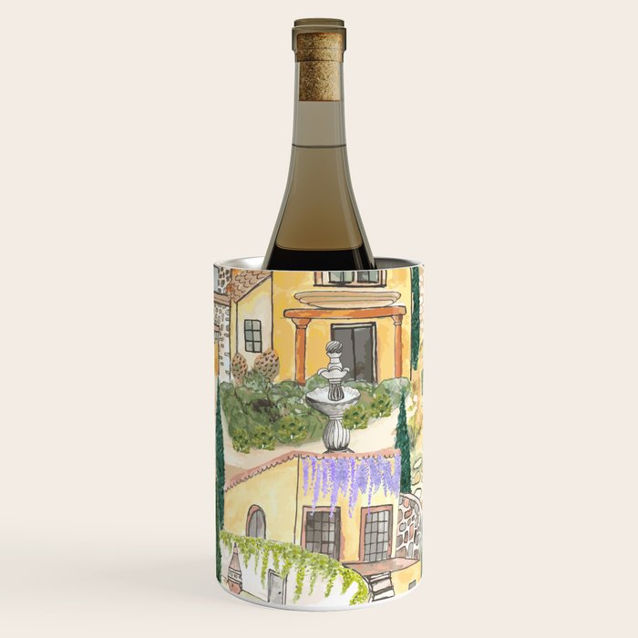Tuscan villas watercolor Wine Chiller Gallery Image 2
