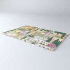 Tuscan villas watercolor Rug Gallery Image 3