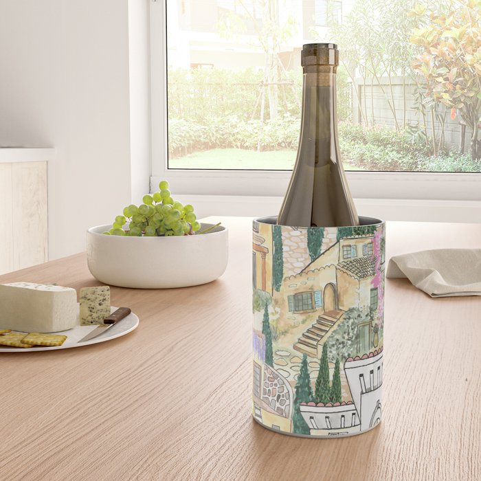 Tuscan villas watercolor Wine Chiller Gallery Image 4
