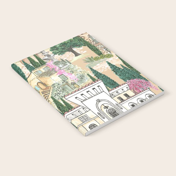 Tuscan villas watercolor Notebook Gallery Image 2