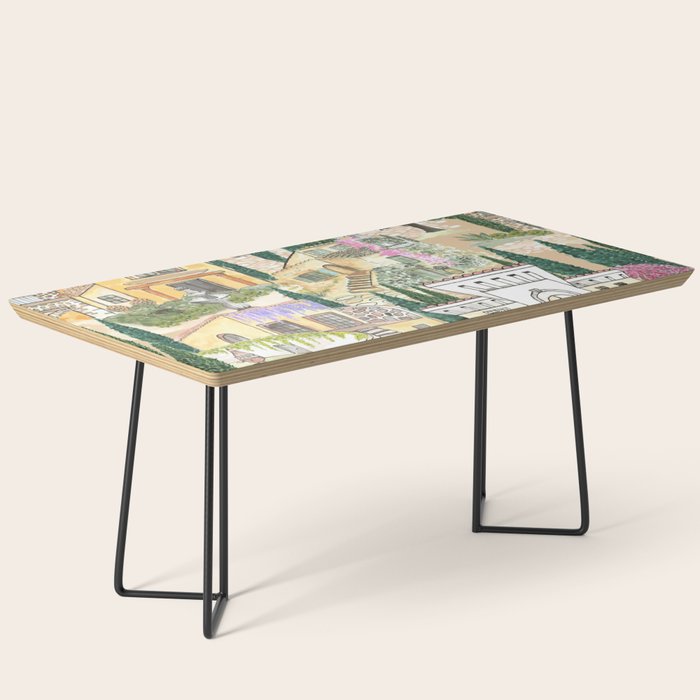 Tuscan villas watercolor Coffee Table Gallery Image 1