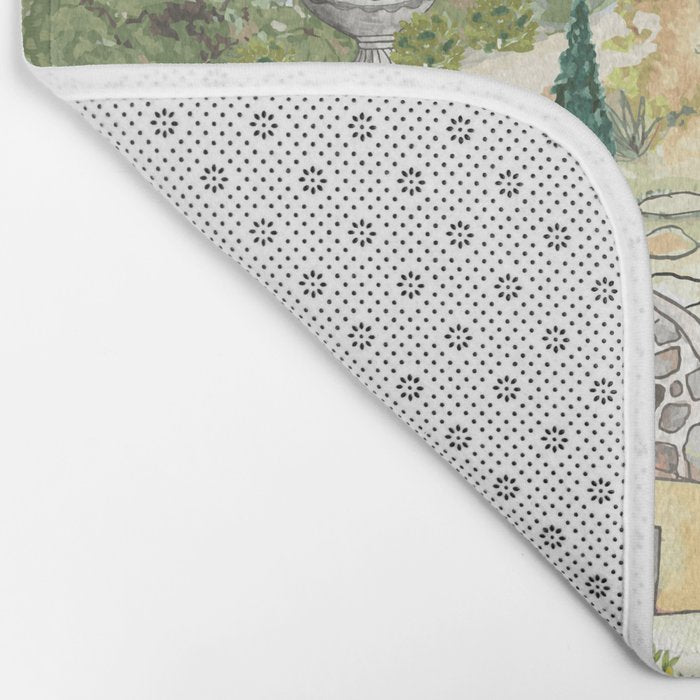 Tuscan villas watercolor Bath Mat Gallery Image 2