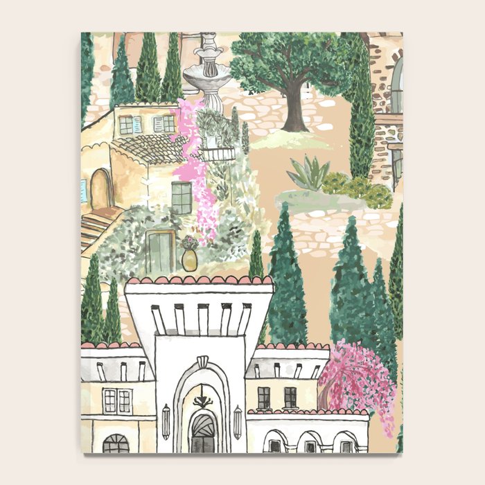 Tuscan villas watercolor Notebook Gallery Image 4