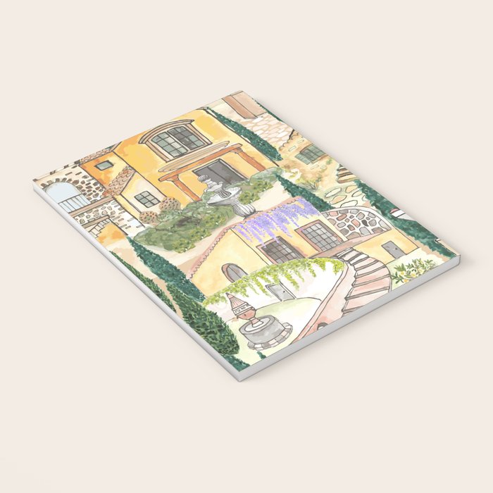 Tuscan villas watercolor Notebook Gallery Image 3