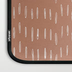 Boho Raindrops Abstract Pattern, Terracotta Laptop Sleeve Gallery Image 3