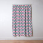 Little Rainbows - orchid and blue Window Curtain Gallery Image 3
