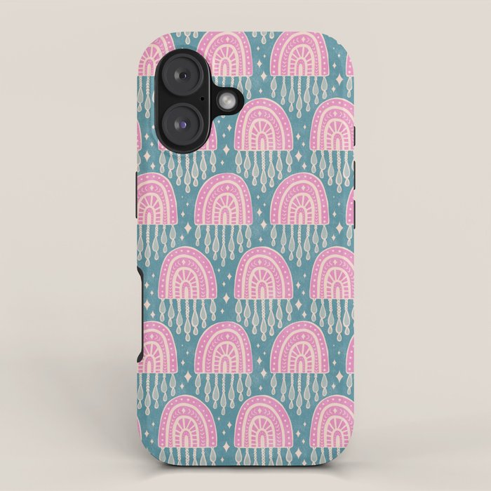 Little Rainbows - orchid and blue iPhone Case Gallery Image 1