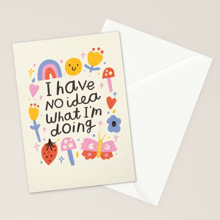 No Idea What I'm Doing Quote Stationery Card Gallery Image 2