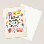 No Idea What I'm Doing Quote Stationery Card Gallery Image 2