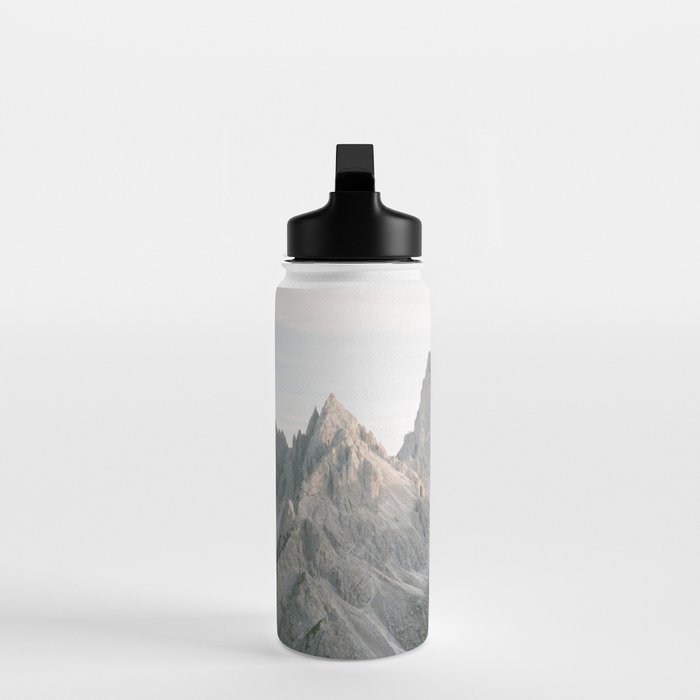 Tre cime peaks | Travel fine art photography print Italy | Pastel adventure vibes Water Bottle Gallery Image 3