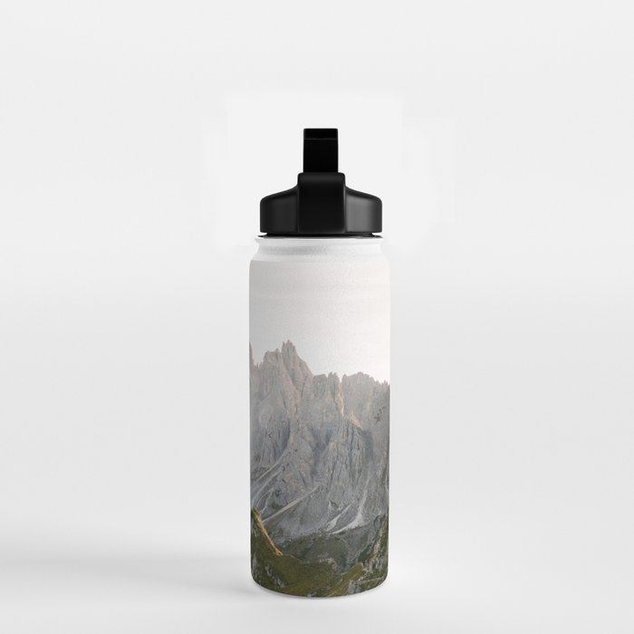 Tre cime peaks | Travel fine art photography print Italy | Pastel adventure vibes Water Bottle Gallery Image 2