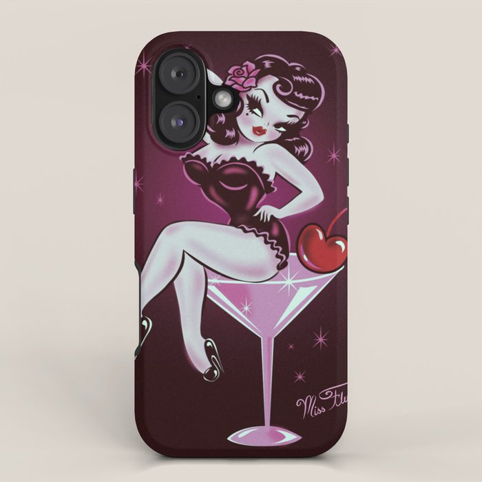 Cherry Martini Girl iPhone Case Gallery Image 1