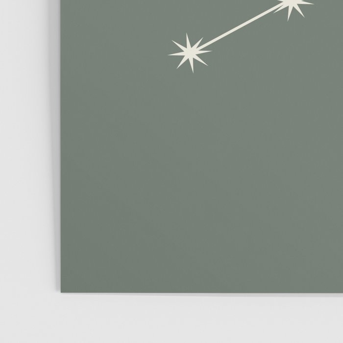 Virgo Zodiac Star Constellation Line Art Sage Poster Gallery Image 3