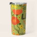 Leo Floral Folk Art  Travel Mug Gallery Image 3