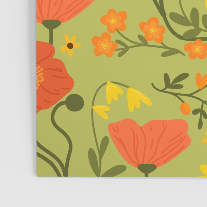 Leo Floral Folk Art  Poster Gallery Image 3