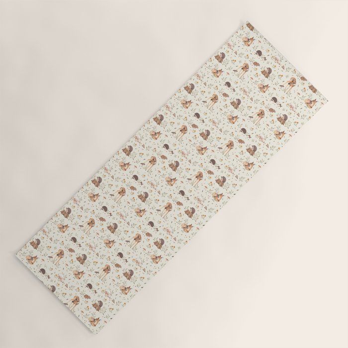 Woodland Critters  Yoga Mat Gallery Image 1