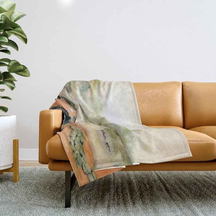 Egret On The Marsh Throw Blanket Gallery Image 1