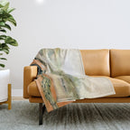 Egret On The Marsh Throw Blanket Gallery Image 1