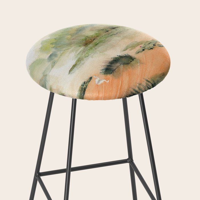 Egret On The Marsh Stool Gallery Image 2